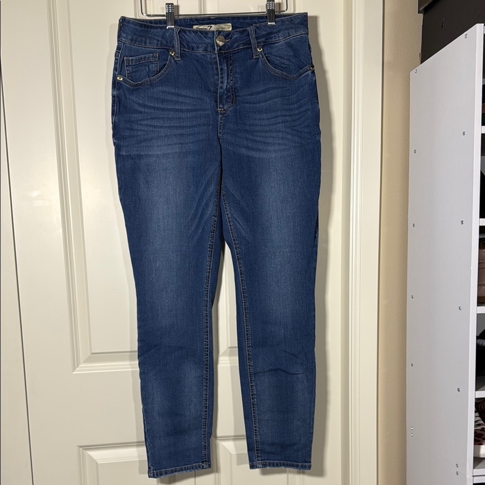 Seven7 Blue Skinny Jeans with Modern Stretch